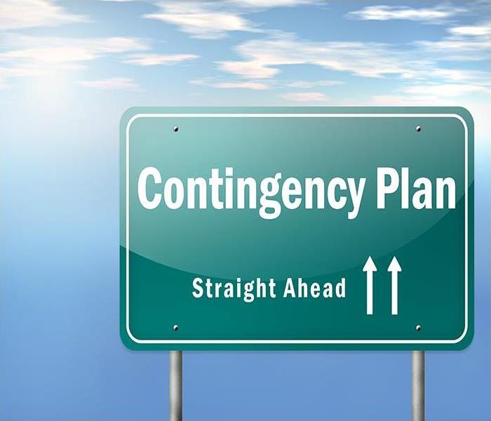 A road sign with Contingency plan written on it 