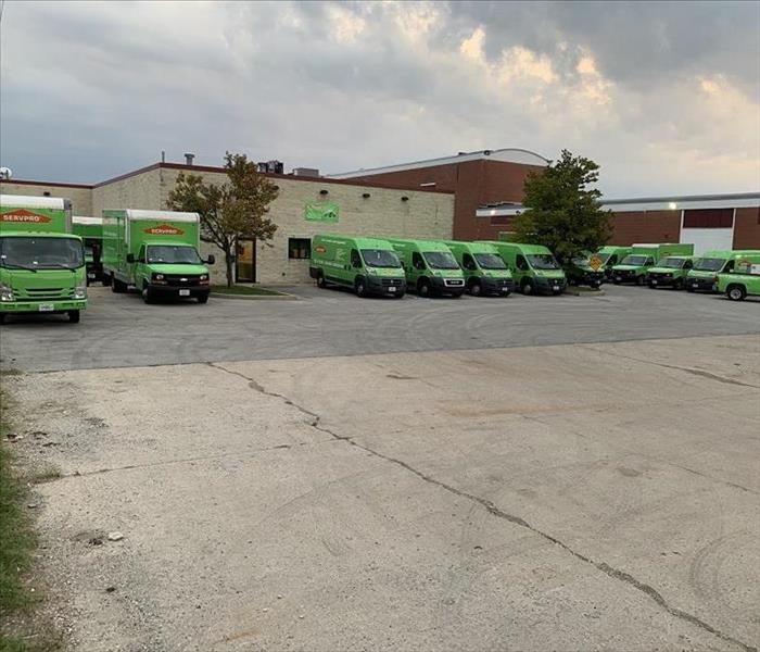 SERVPRO fleet ready for action